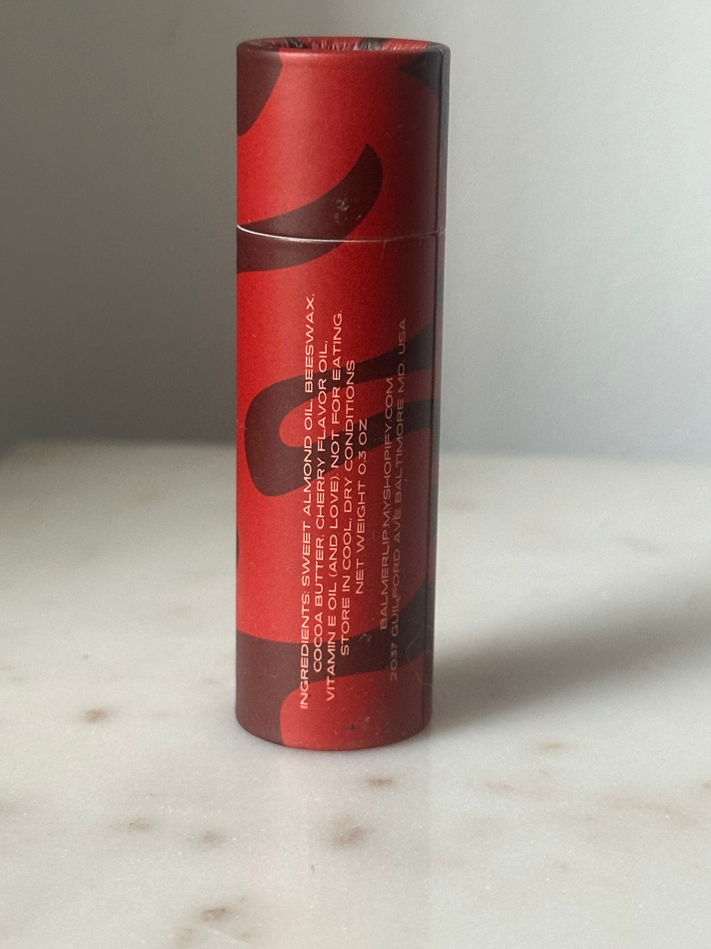 Cherry Lip Balm - Balmer Cacao Butter Lip Balm