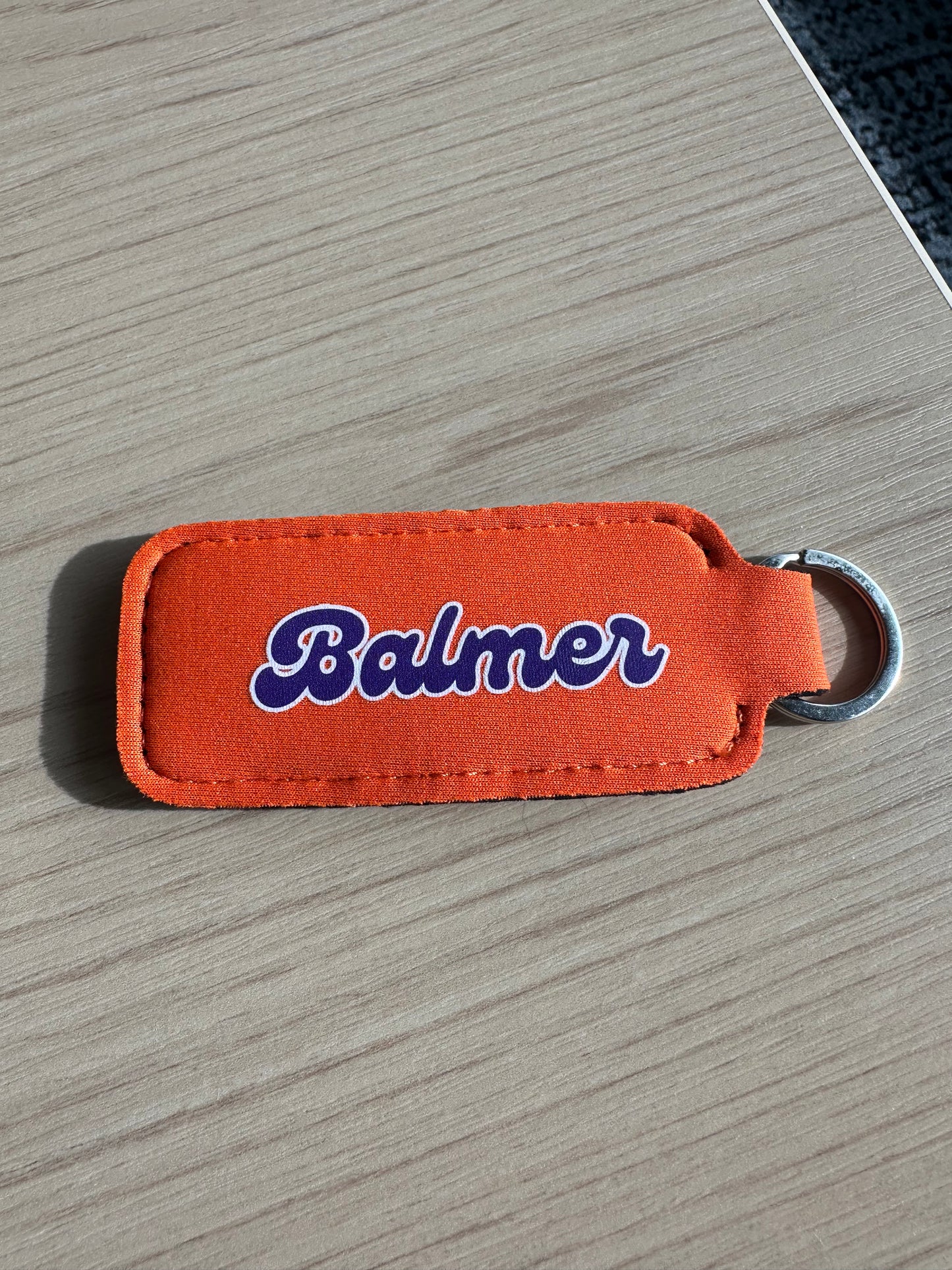 Logo Lip Balm Holder Keychain