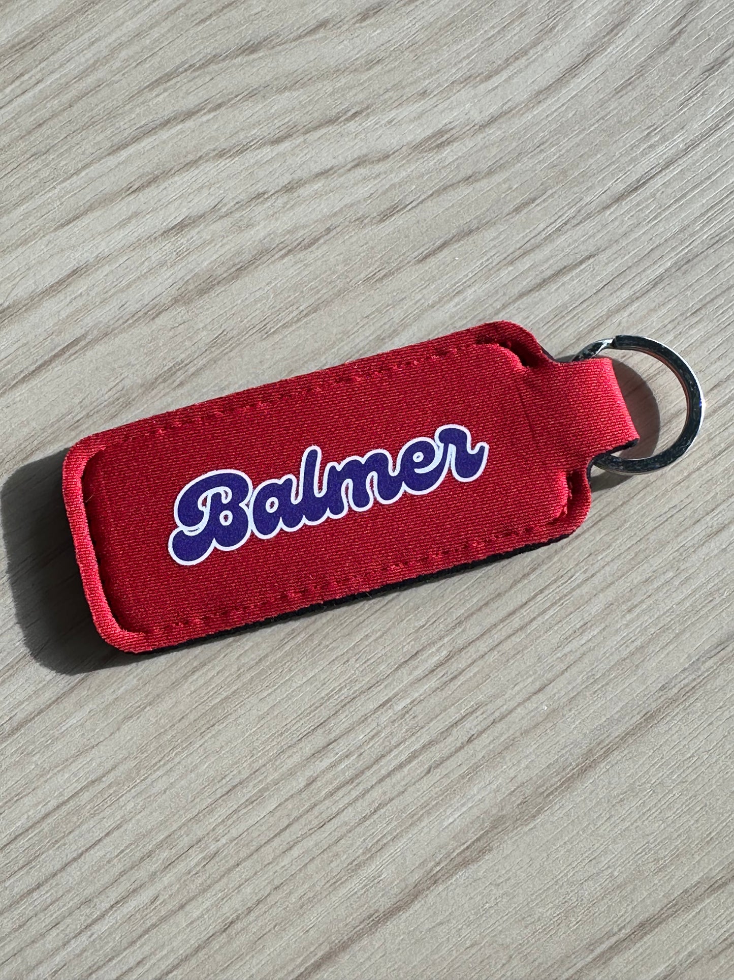 Logo Lip Balm Holder Keychain