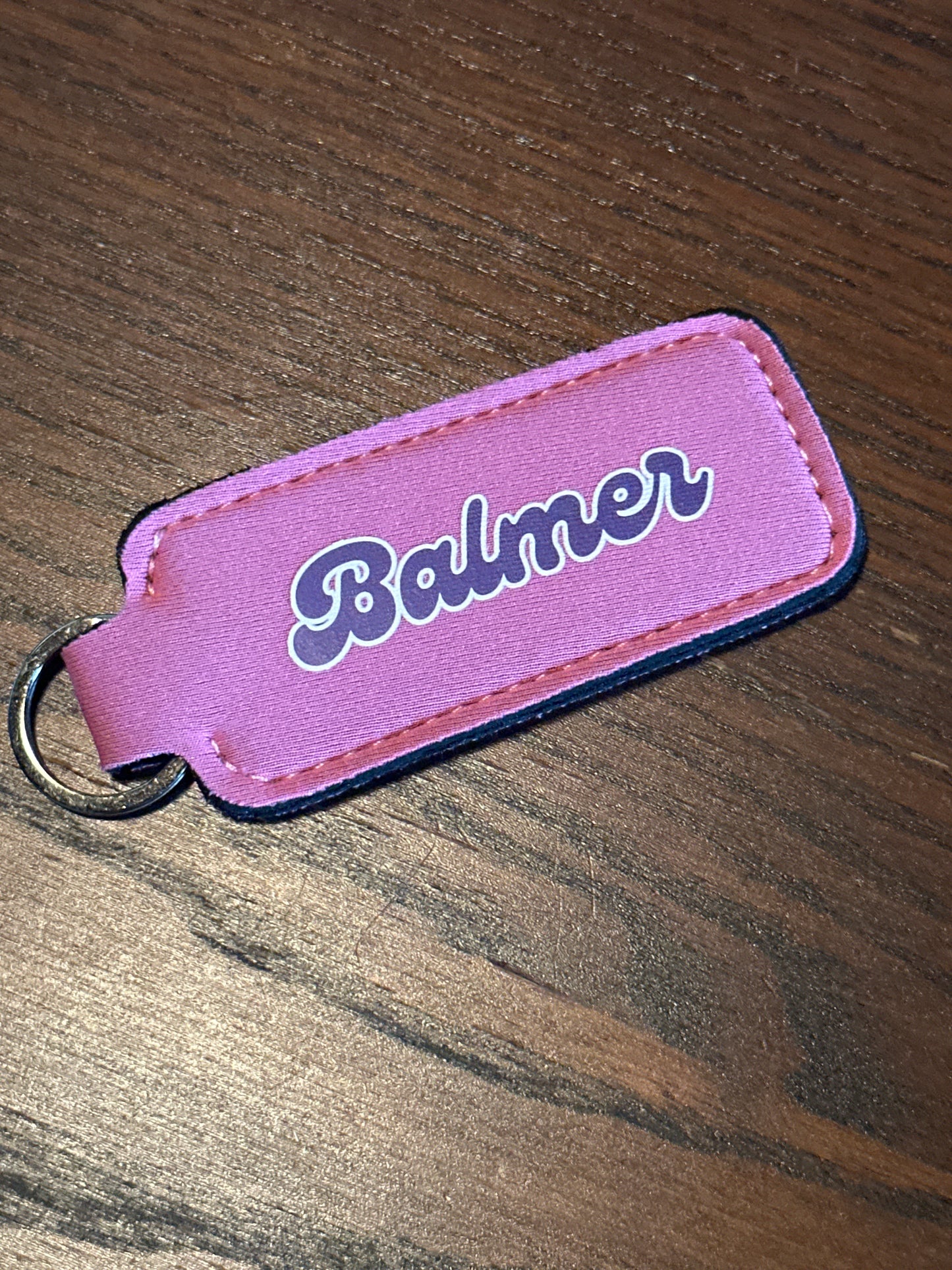 Logo Lip Balm Holder Keychain
